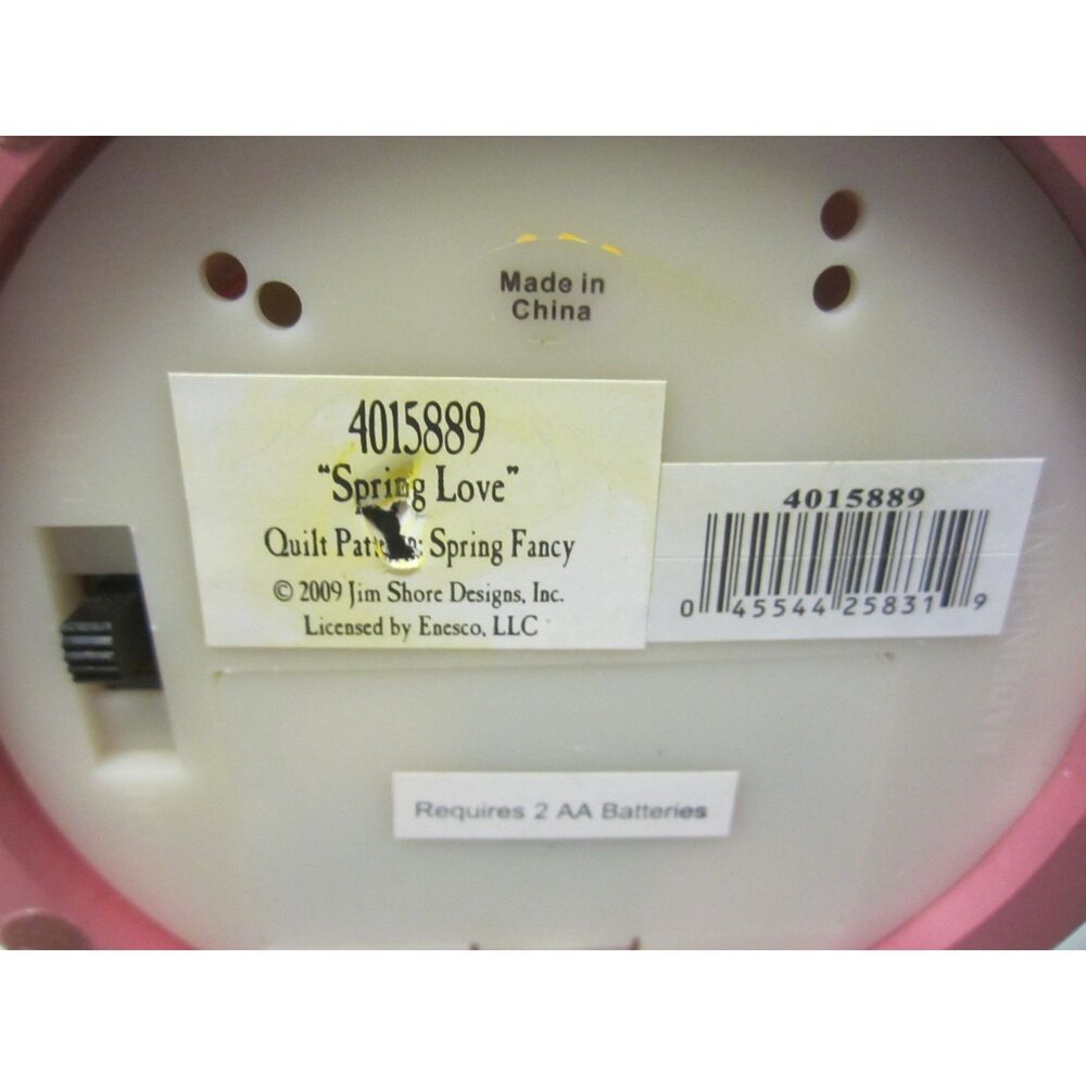 Jim Shore Spring Love Lighted Bunny Diorama 4015889 Spring Fancy Quilt 2009 - C1 - Picture 4 of 4